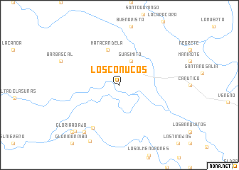 map of Los Conucos