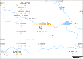 map of Los Conucos