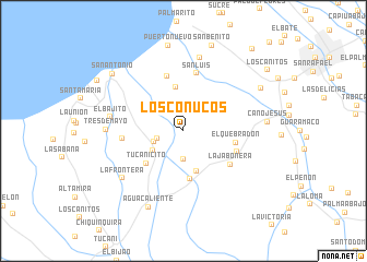 map of Los Conucos