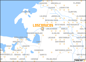 map of Los Conucos