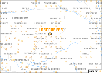 map of Los Copeyes