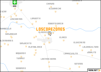 map of Los Copezones