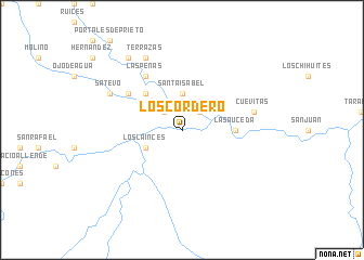 map of Los Cordero