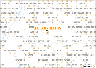 map of Los Corocitos