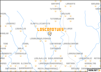 map of Los Corotúes