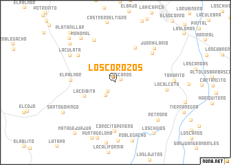 map of Los Corozos