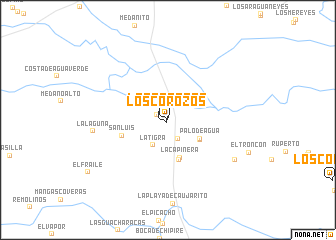 map of Los Corozos