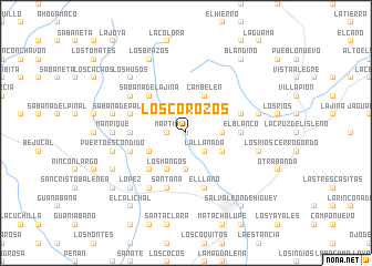 map of Los Corozos