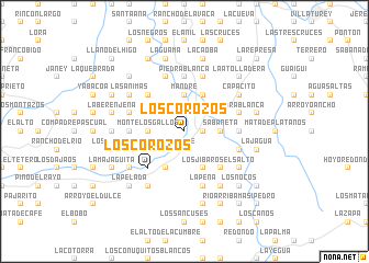 map of Los Corozos