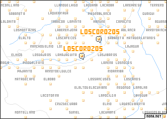 map of Los Corozos