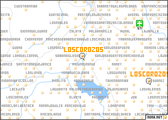 map of Los Corozos