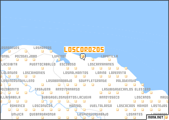 map of Los Corozos