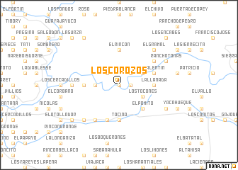 map of Los Corozos