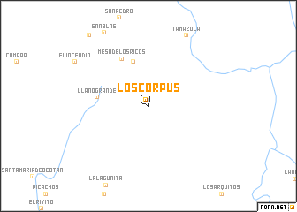 map of Los Corpus