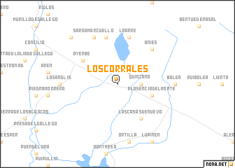 map of Loscorrales