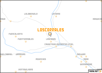 map of Los Corrales