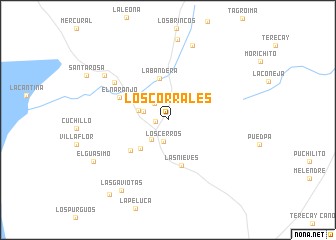 map of Los Corrales