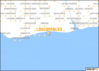 map of Los Corrales