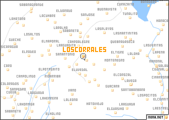 map of Los Corrales