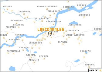 map of Los Corrales