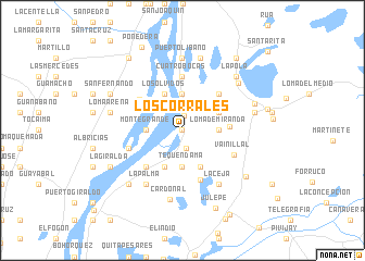 map of Los Corrales