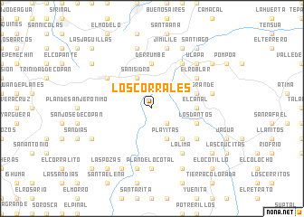 map of Los Corrales