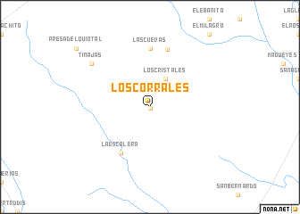 map of Los Corrales