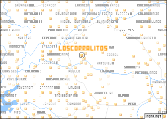 map of Los Corralitos