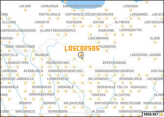 map of Los Corsos
