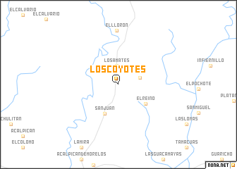 map of Los Coyotes