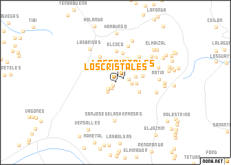 map of Los Cristales