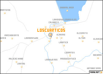 map of Los Cuarticos