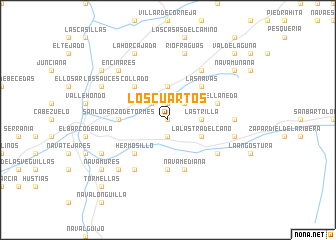 map of Los Cuartos