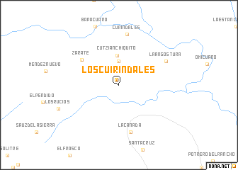 map of Los Cuirindales