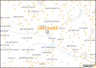 map of Los Cujies