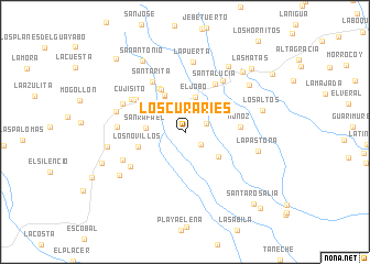 map of Los Curaries