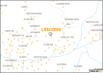 map of Los Curos