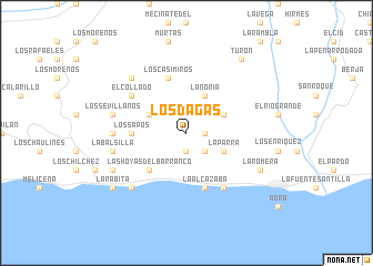 map of Los Dagas