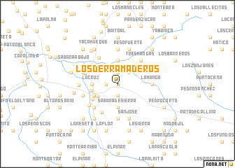 map of Los Derramaderos