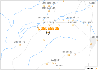 map of Los Deseos