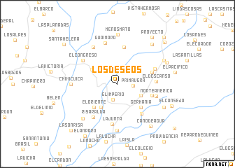 map of Los Deseos