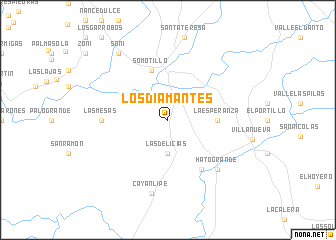 map of Los Diamantes