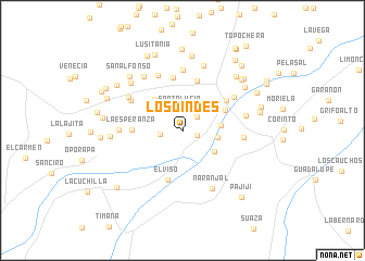 map of Los Dindes