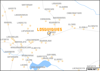 map of Los Dividives