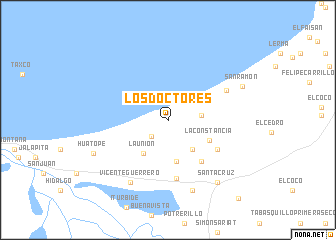 map of Los Doctores