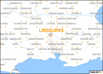 map of Los Dolores