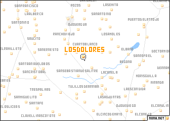 map of Los Dolores