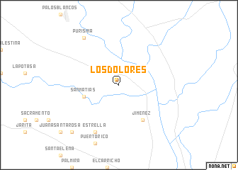 map of Los Dolores