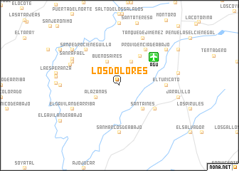 map of Los Dolores