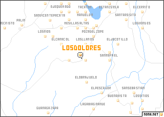 map of Los Dolores